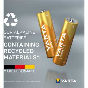 Longlife batteri - AA, 8-Pakning