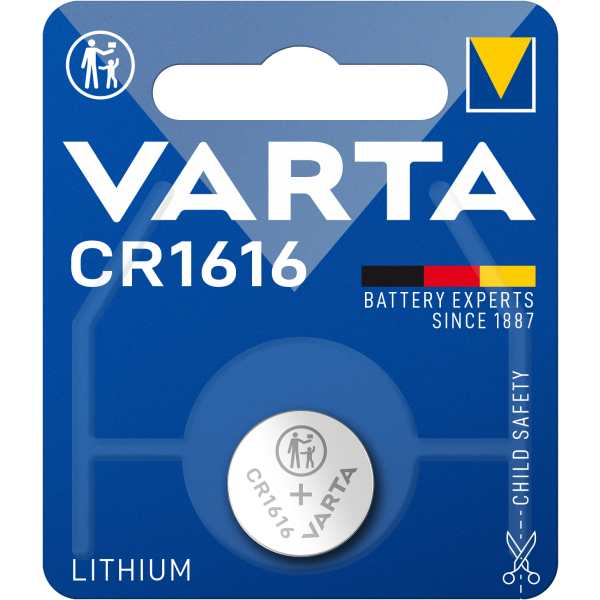CR1616 Litium knappcelle batteri - 1 Pakke