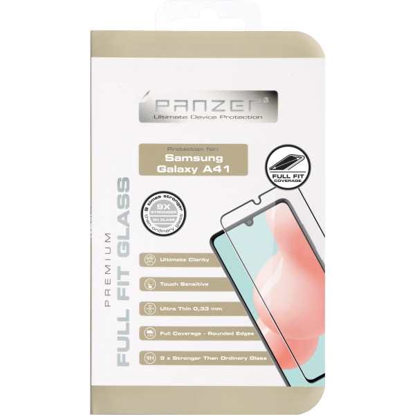 innovative og elegante skjermbeskytteren i ekte glass med glatte avrundede kanter som dekker og beskytter skjermen til telefonen fra kant til kant. Laget av ekte silikatglass - det sterkeste glasset som finnes. PANZER® Premium Full-Fit Glass er 0