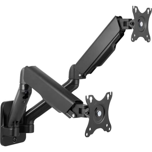 sving og roter skjermene jevnt og enkelt for høy visningskomfort for en ergonomisk posisjon. Veggfeste strekker seg 90-540 mm fra veggen og er VESA-kompatibel med dimensjonene 75x75 og 100x100.