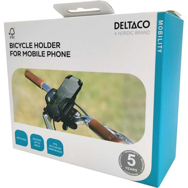 Smartphone mount for bicycles, rotatable, black - Bilde 3