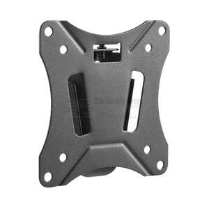 Office Compact Slim Fixed Wall Mount, 13"-27", 25 kg, black