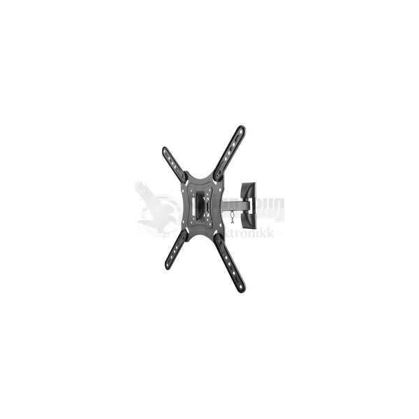 OFFICE Full-Motion Wall Mount, tilt, swivel, 23"-55", 30 kg, black