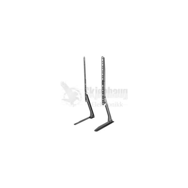 Bordstativ for skjerm, 23"-70", 50 kg, 75x75-800x400mm, svart 1 Bordstativ for skjerm, 23"-70", 50 kg, 75x75-800x400mm, svart
