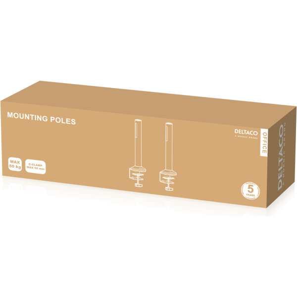 Bordfeste for monteringsskinne (DELO-0151), hvite - Bilde 2