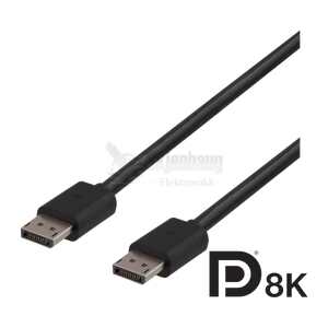 DisplayPort cable, DP 1.4, 8K@30Hz, 2m, black