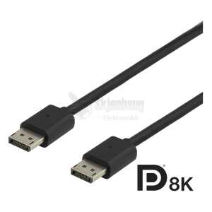 DisplayPort cable, DP 1.4, 8K@30Hz, 3m, black