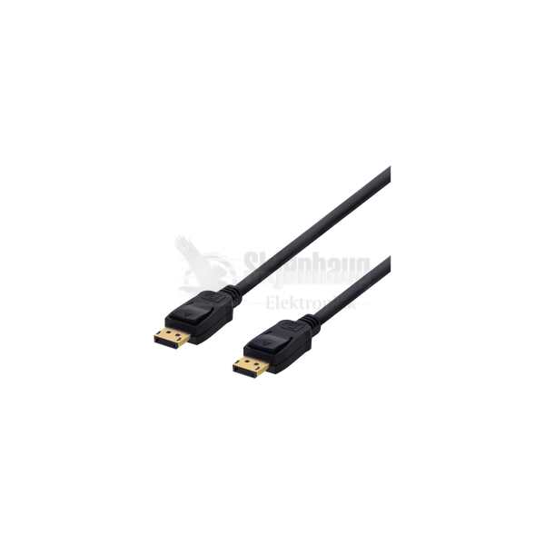 DisplayPort monitor cable, for Lenovo , 21.6Gb/s, 2m, black