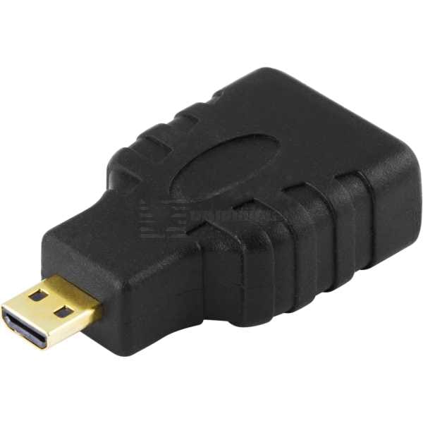 HDMI High Speed with Ethernet adapter, Micro HDMI ma - HDMI fe