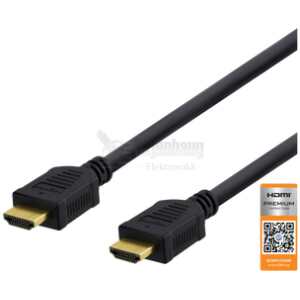 High-Speed Premium HDMI cable, 1m, Ethernet, 4K UHD, black
