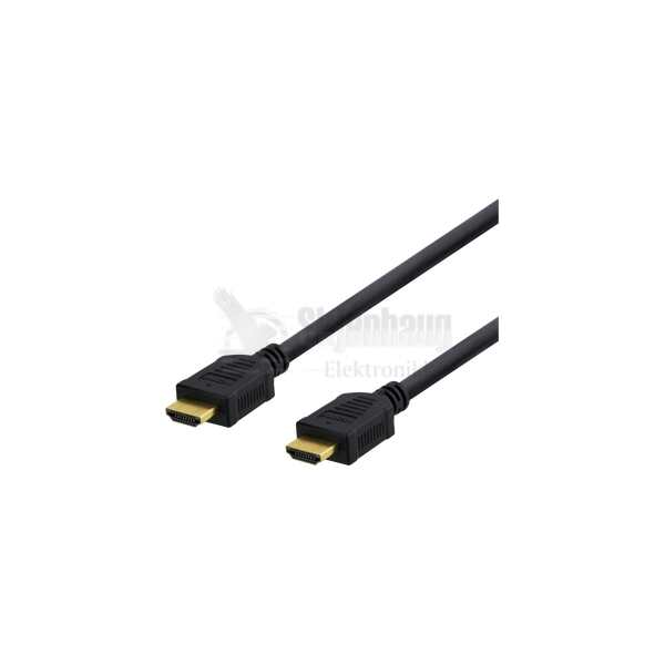 High-Speed HDMI cable, 5m, Ethernet, 4K UHD, black