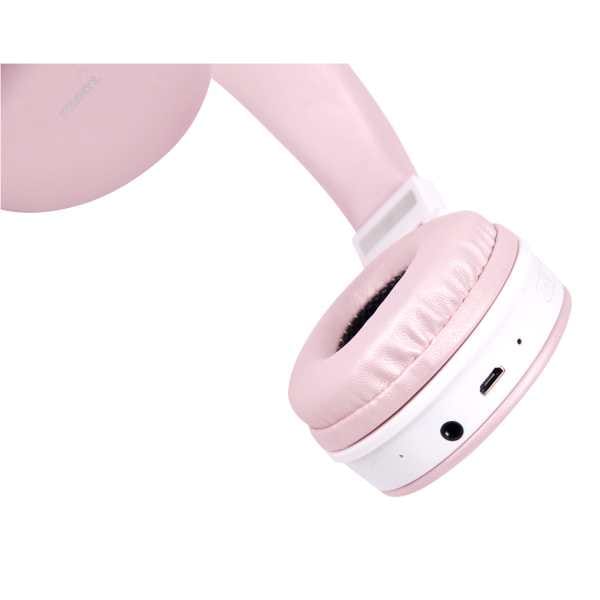 BT200 Foldable on-ear BT headset, 3.5 mm, pink