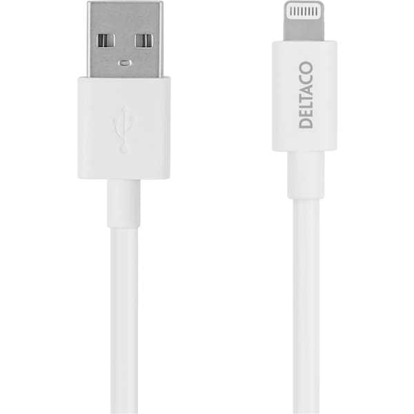 iPad og andre kompatible iOS-enheter. Pakken inneholder: USB-kabel med Lightning-kontakt.