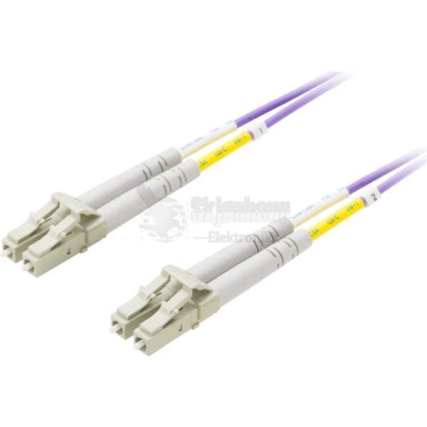 Fiber cabling, LC, LC, 50/125, OM4, duplex, multimode, 1m