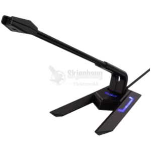 USB Desktop Microphone, frequency range, 100Hz - 1kHz, sensitivity -21dB, black/grey