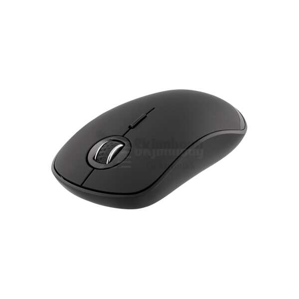 Silent wireless mouse, Bluetooth, 1x AA, 800-1600 DPI, 125 Hz, black