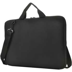 Neoprene Laptop sleeve 15.6-16" handles, shoulder strap, black 16 Neoprene Laptop sleeve 15.6-16