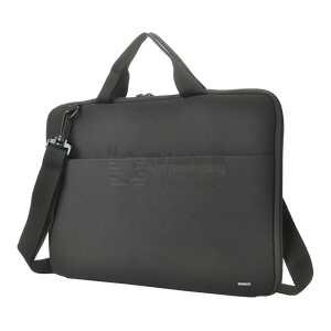 Neoprene Laptop sleeve 13-14" handles, shoulder strap, black