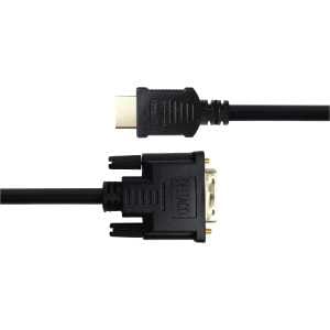 HDMI- til DVI-D-kabel, 3 m, svart