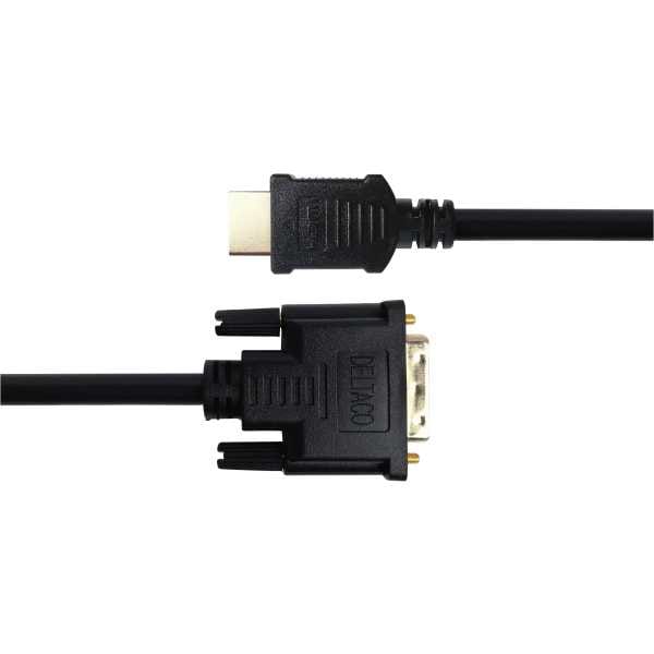 HDMI- til DVI-D-kabel, 3 m, svart