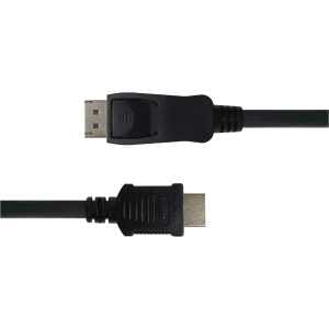 DisplayPort- til HDMI-kabel, 1 m, svart