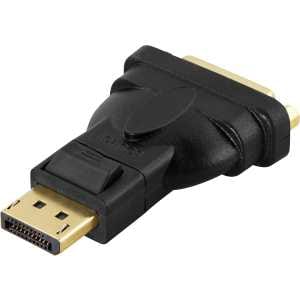 DisplayPort- til DVI-D-single link-adapter,svart
