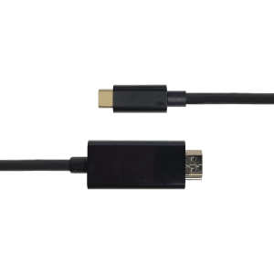 USB-C- til HDMI-kabel, 4K UHD, gullbelagt, 3 m, svart
