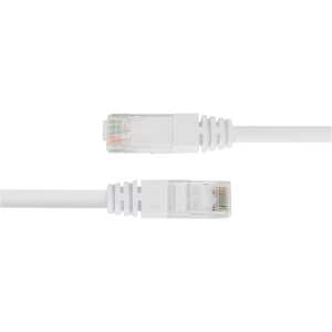 Patchkabel for nettverk, Cat6, U/UTP, 24 AWG, LSZH, 0,5 m, hvit