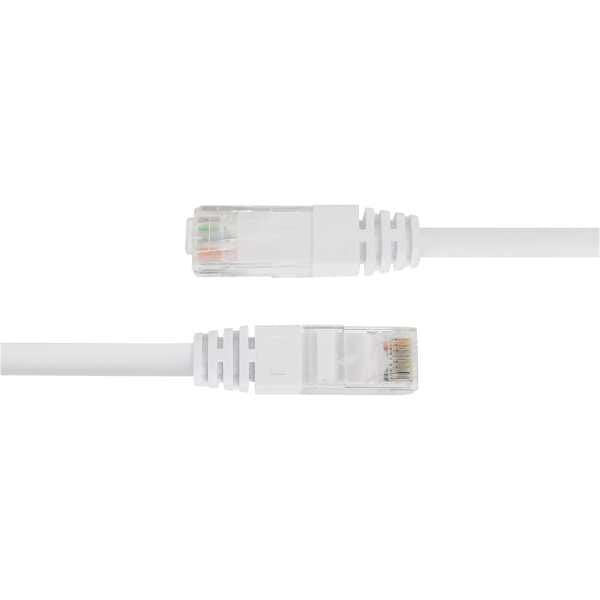 Patchkabel for nettverk, Cat6, U/UTP, 24 AWG, LSZH, 15 m, hvit