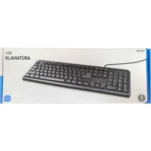 Tastatur, USB, nordisk layout, svart