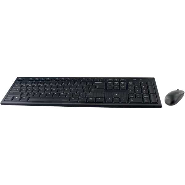 Wireless combo kit, keyboard and mouse, 10m range, US layout
