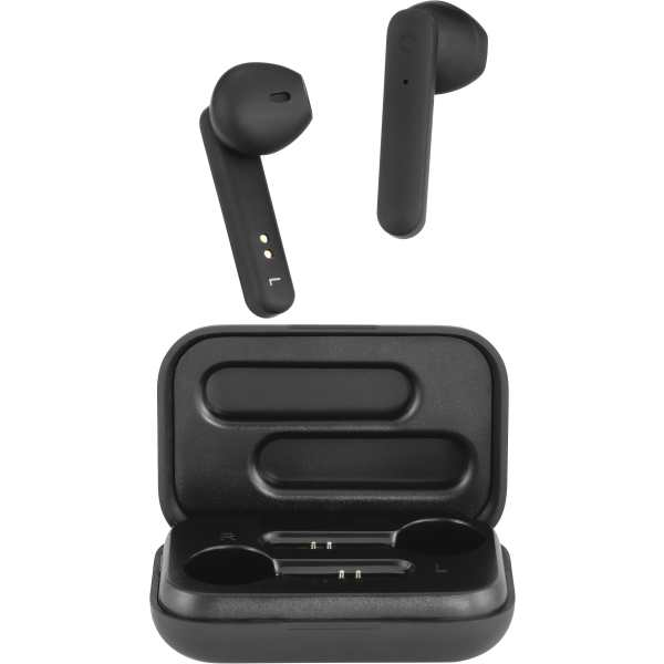 T110 True Wireless Stereo earbuds with charging case, semi-in-ear, BT 5, matte black - Bilde 4