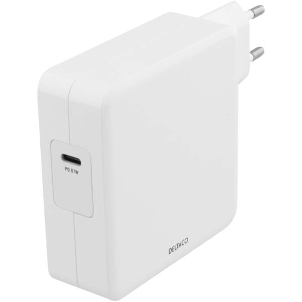 This USB-C power adapter has enough power to power all your portable devices. Charge your laptop