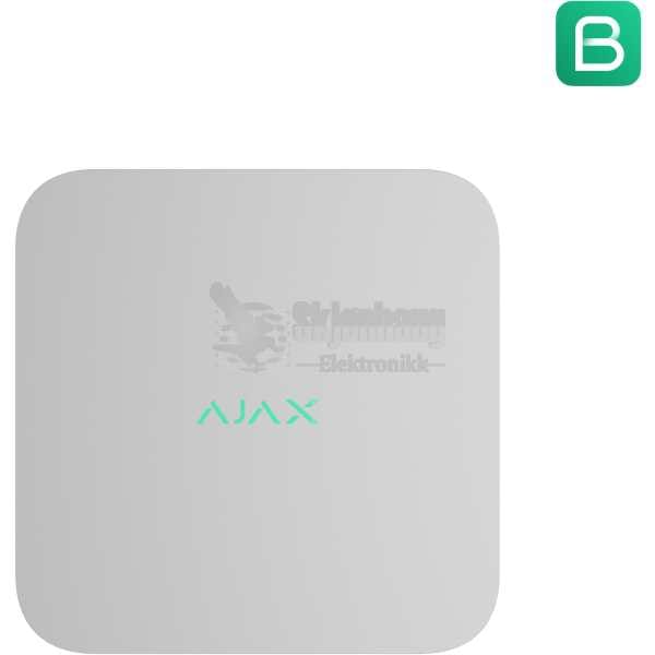 Ajax NVR 8-kanals – Nettverksopptaker, Hvit (uten harddisk)