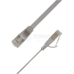 LinkIT Flat U/FTP Cat6a grå 5mCat.6a Flat