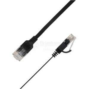 LinkIT Flat U/UTP Cat6a svart 1.5mCat.6a Flat