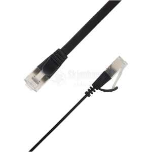 LinkIT Flat U/FTP Cat6a svart 3.5mCat.6a Flat