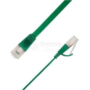 LinkIT Flat U/FTP Cat6a grønn 5mCat.6a Flat