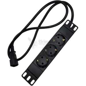 LinkIT 10'' strømskinne 3xCEE 7/4 1mStrømskinner 10"