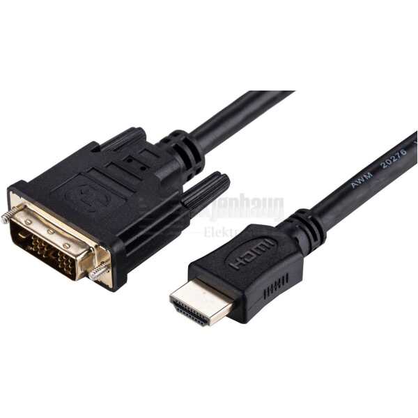 LinkIT HDMI to DVI-D 1 mHDMI Overgangskabler