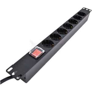 LinkIT 19" Strømskinne 7xCEE 7/4 2mStrømskinner 19"