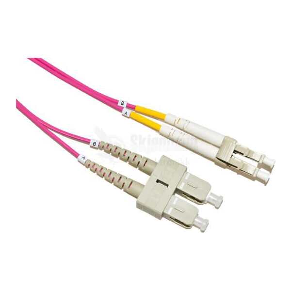 LinkIT fibersnor OM4 LC/SC 1mFiberpatch 50/125 OM4