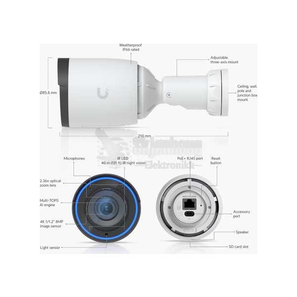 Ubiquiti UniFi G6 Pro Bullet White